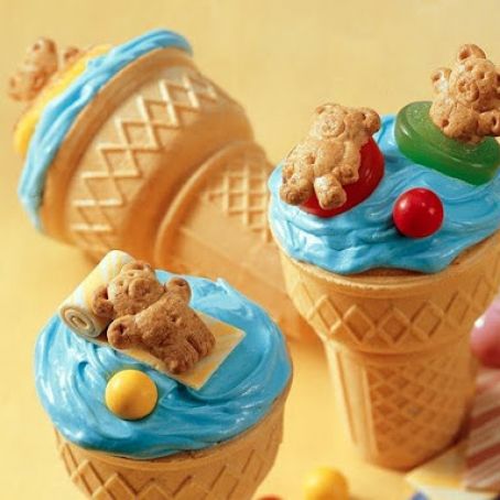 Beary Fun Cupcake Cones