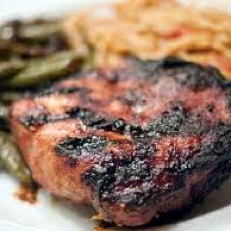 Pork Chops with Apple Cider Brandy Glaze