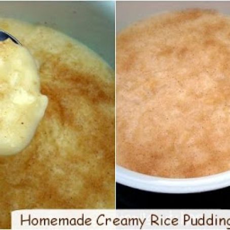Homemade Creamy Rice Pudding