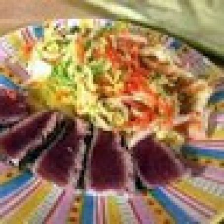 Ahi Tuna with Napa Cabbage Salad