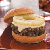 Grilled Black Bean and Pineapple Burgers