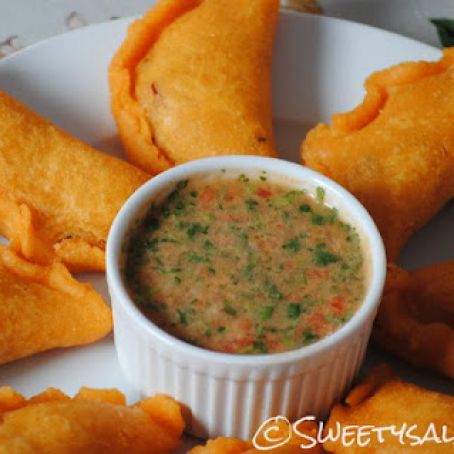 Colombian Empanadas with Hot Sauce