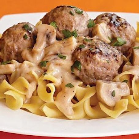 Turkey Meatball Stroganoff