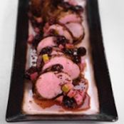Michael Symon's Bacon Roasted Pork with Mustard Fruit
