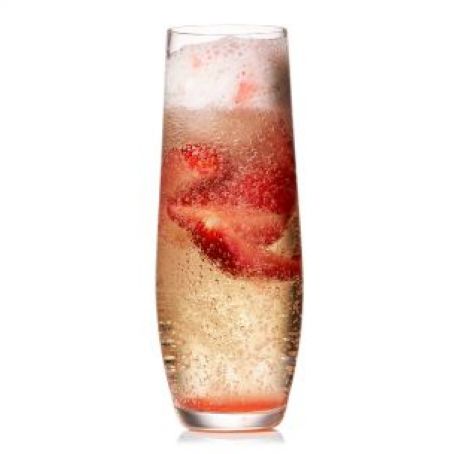 Strawberry Prosecco Floats