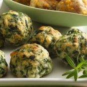 Spinach Balls with Parmesan & Cheddar