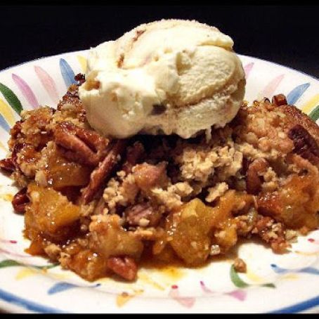 Butterscotch Apple Pecan Cobbler