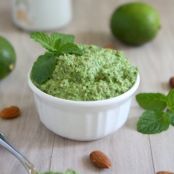 Spicy Cilantro Almond Pesto | The Kitchen Paper