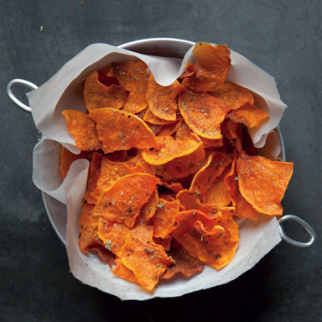 Butternut Squash Veggie Chips Recipe With French Herbs