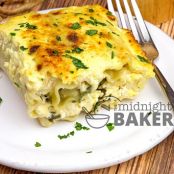 Chicken Alfredo Lasagna Rolls