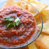 Homemade chips and salsa