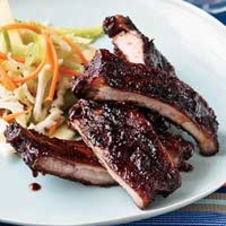 Apple-Glazed Barbecued Baby Back Ribs