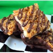 Homemade Girl Scout Cookies: Samoas Bars