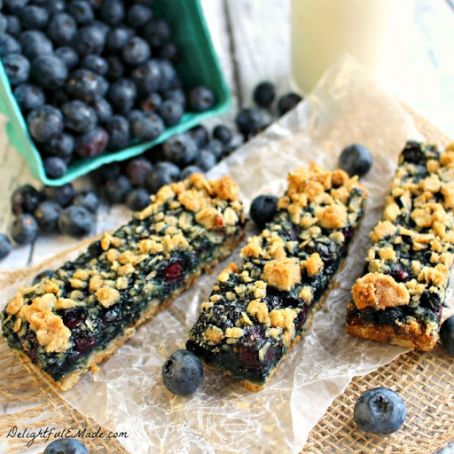 Blueberry Oatmeal Breakfast Bars