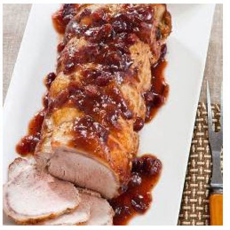 Pork Loin with Cranberries and Orange