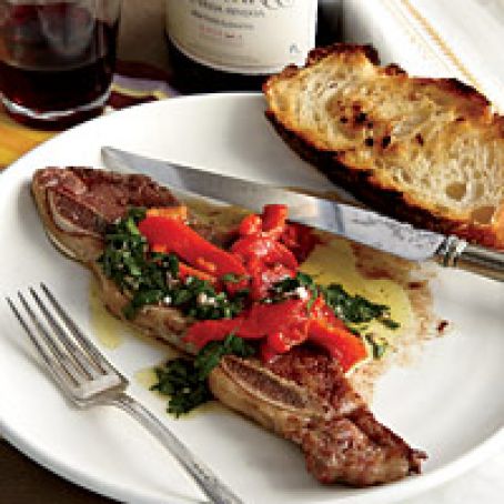 Grilled Short Ribs with Anchovy Vinaigrette
