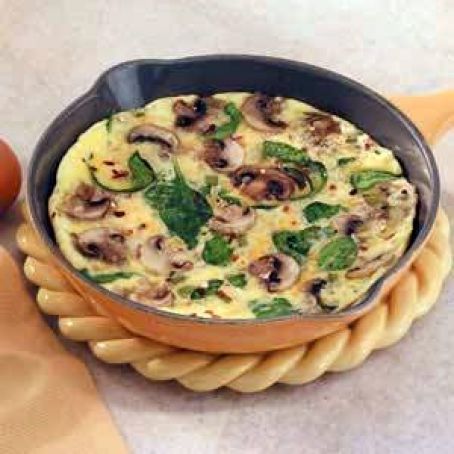 Egg - Mushroom Spinach Omelet