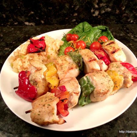 Lemon Pepper Chicken Skewers