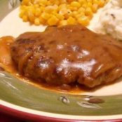 Hamburger Steak with Onions and Gravy