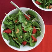 Spinach Strawberry Salad with Easy Herb Vinaigrette