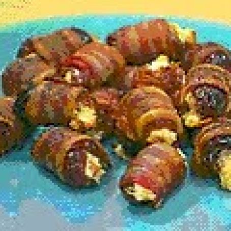 Ricotta-Stuffed Bacon-Wrapped Dates