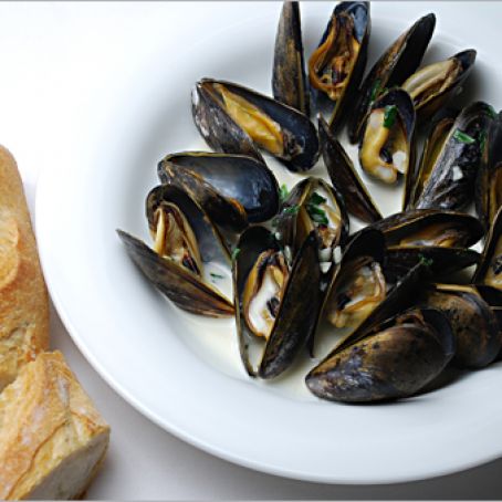 Mussels with Tarragon Cream