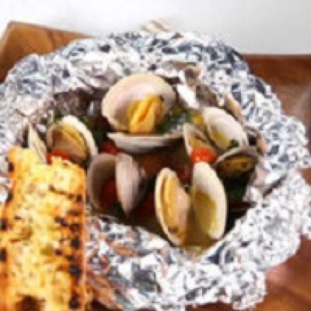 Grilled Seafood in Foil Package