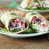 CHICKEN****Creamy Greek Salad Sandwich Wraps with Chicken or Turkey