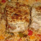 Pork Chops with Garden Rice