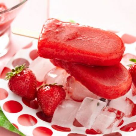Strawberry Margarita Popsicles