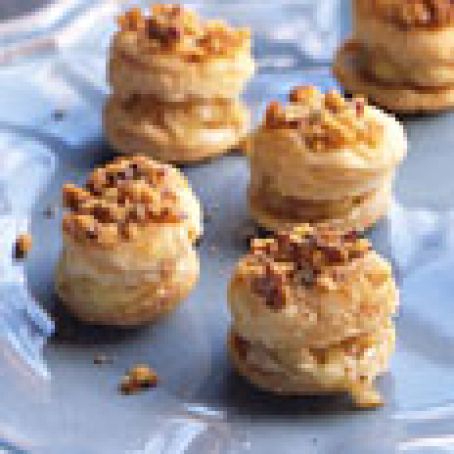 Miniature Camembert Walnut Pastries