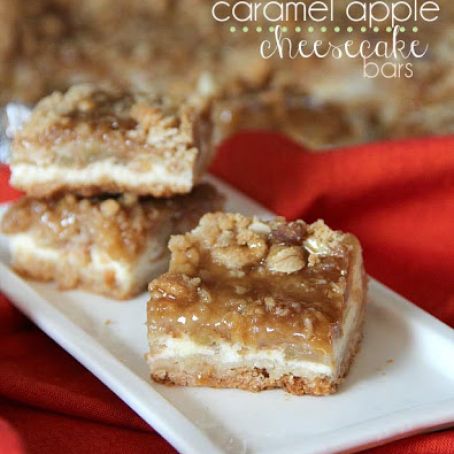Apple Caramel Cheesecake Bars Recipe
