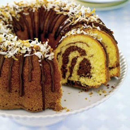 Coconut Marble Cake