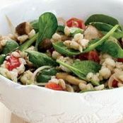 Barley-and-Spinach Salad with Tofu Dressing