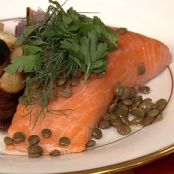 SALMON - Michael Symon's Atlantic Salmon and Lentils -