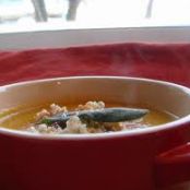 Sage Butternut Squash Soup with Brown Rice