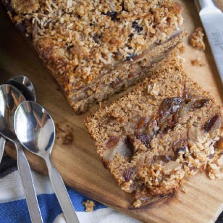 Apple and Cinnamon Layer cake with Coconut Walnut Streusel