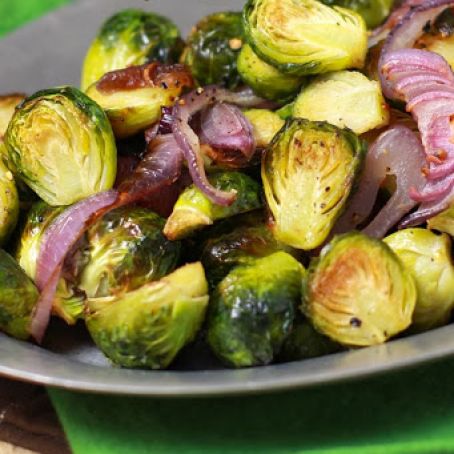 Garlic Roasted Brussels Sprouts