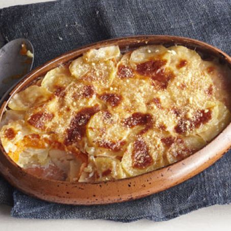 Layered Potato-Duo Bake