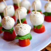 Caprese Skewers with Balsamic Drizzle