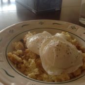 Poached Eggs over Paleo Grits****