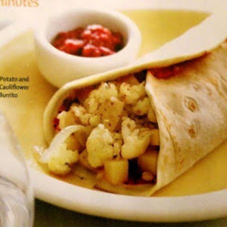 Potato & Cauliflower Burrito