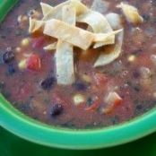 Black Bean Tortilla Soup (Slow Cooker)