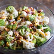 Cauliflower & Broccoli Salad