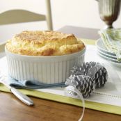 Cheddar Grits Souffle