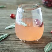 Cranberry-Sage Champagne Cocktails