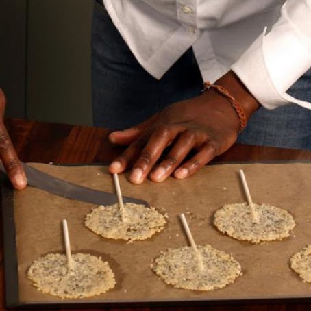 Parmesan and Poppy Seed Lollipops*