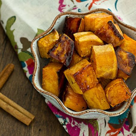 Apple Cider Glazed Sweet Potatoes
