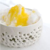 Saffron Vodka Mango Sno-Cones