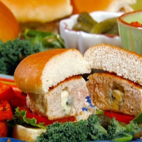 Blue Cheese-Stuffed Turkey Burgers